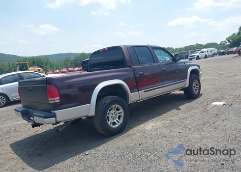 2004 Dodge Dakota Slt from USA, damaged, VIN 1D7HG48NX4S649522